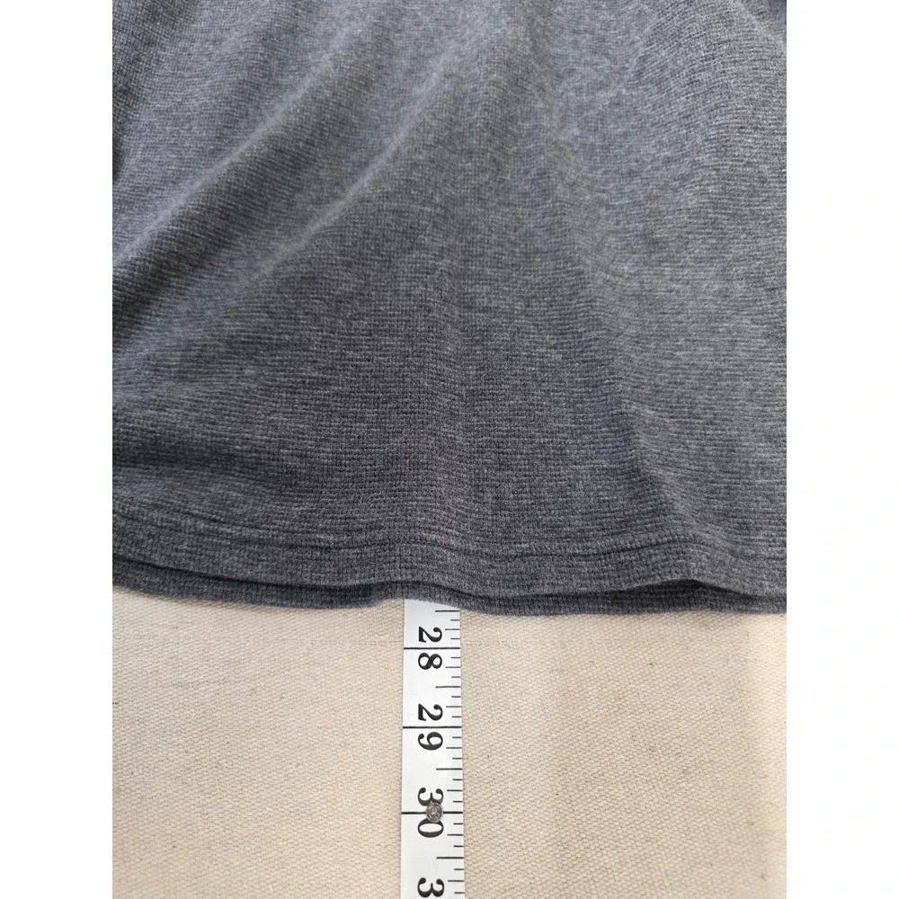 Polo Ralph Lauren Mens Grey Waffle Knit V-Neck Thermal Sleep Shirt Medium‎